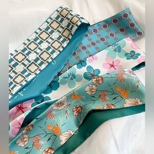 Floral and Geometric Patterned Scarves